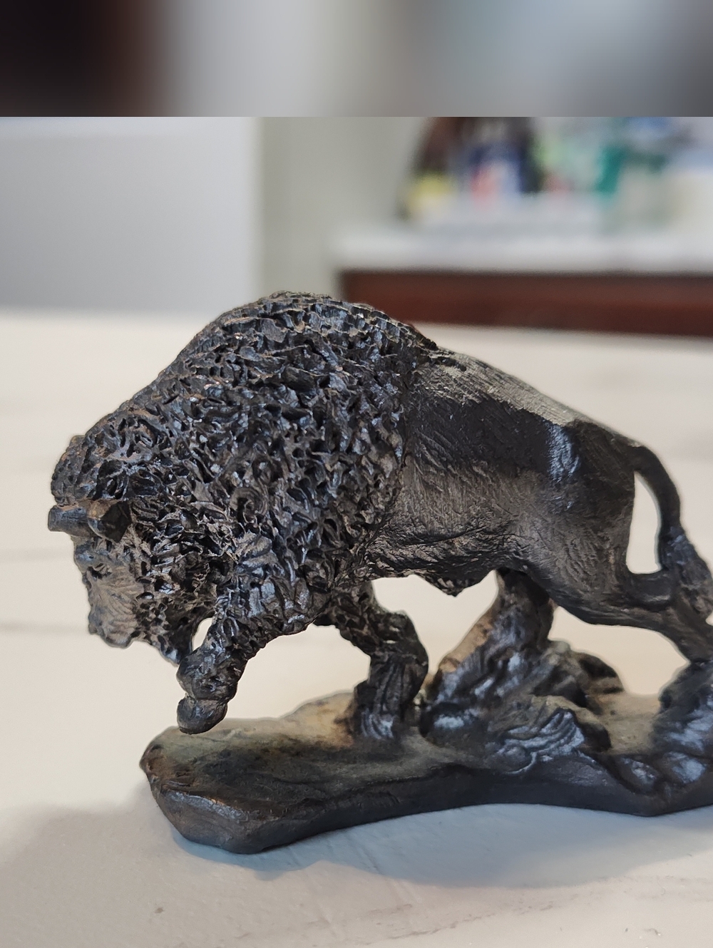 American Buffalo / Bison Figurine - Vintage - Pewter - Handcrafted - Made In USA - Picture 4 of 13
